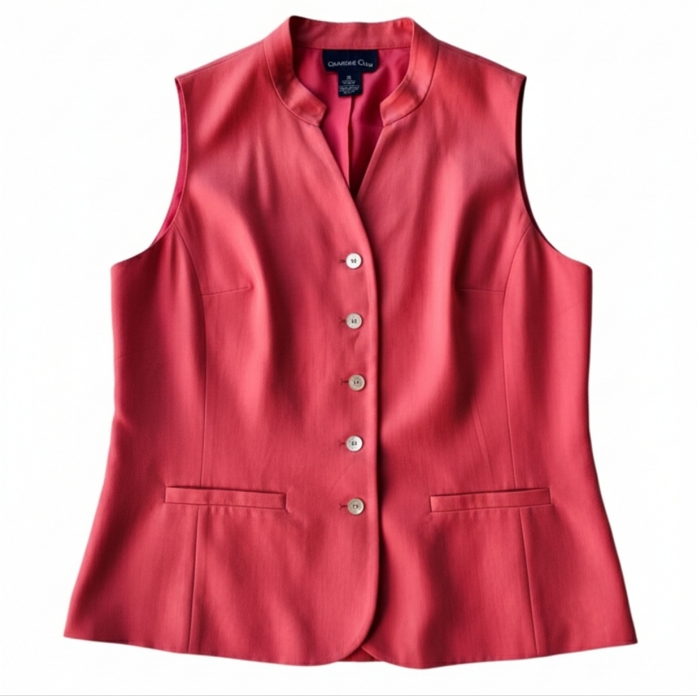 Charter Club Silk Button-down Vest Shirt - Women's Size 12 - Y2K Vibes